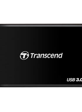日本直邮Transcend创见读卡器2.01.1兼容1.0卡黑色TS-RDF2