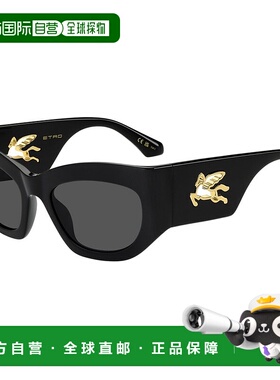 1h可退 香港直邮ETRO 女士太阳镜 ETRO0074GS807IR CO 黑色