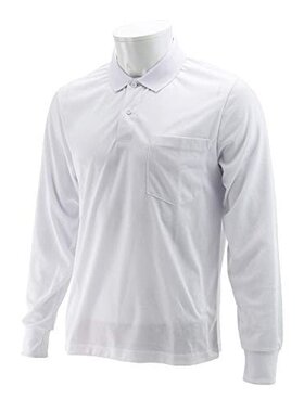 日本直邮Sk11藤原产业ONE UP长袖翻领POLO衫L码白色