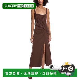 Fluid Crepe Tank 自营Lela brown Ruched Dress 美国奥莱 Rose