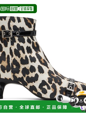 1h可退 香港直邮潮奢 GANNI 甘尼 女士 黄褐色 & 黑色 Satin Eyel