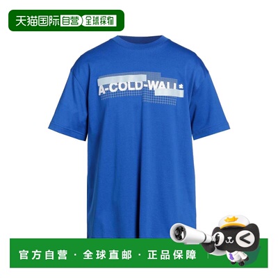 香港直邮a cold wall 男士 T恤 blue蓝色 舒适时尚