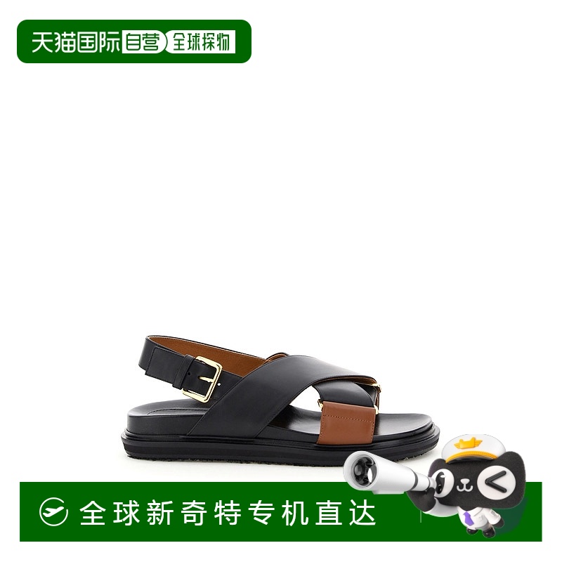 1h可退 香港直邮MARNI 女士凉鞋 FBMS005201P3614ZI950 AW2023 黑