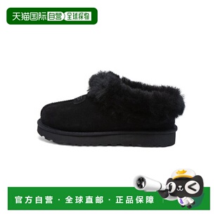 潮流日常室内 黑色带毛绒简约平底舒适时尚 韩国直邮Ugg棉鞋 男女款