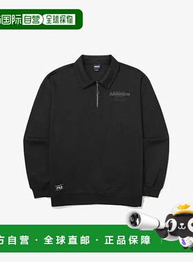 韩国直邮FILA Wheelaginfalti KQC FS2POG3108X-BLK 领半拉链上衣