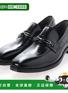 【日本直邮】Gino Zeeno 商务鞋男宽 3EEE 防滑位乐福鞋漩涡摩卡