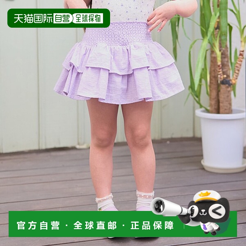 1h可退 日本直邮Lycee mine儿童女童装百褶蛋糕裙一体式内裤设计