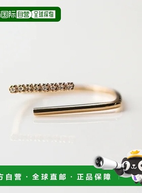 1h可退 日本直邮cui-cui 世界小钻石 戒指 K10YG 黄金 7号 756364