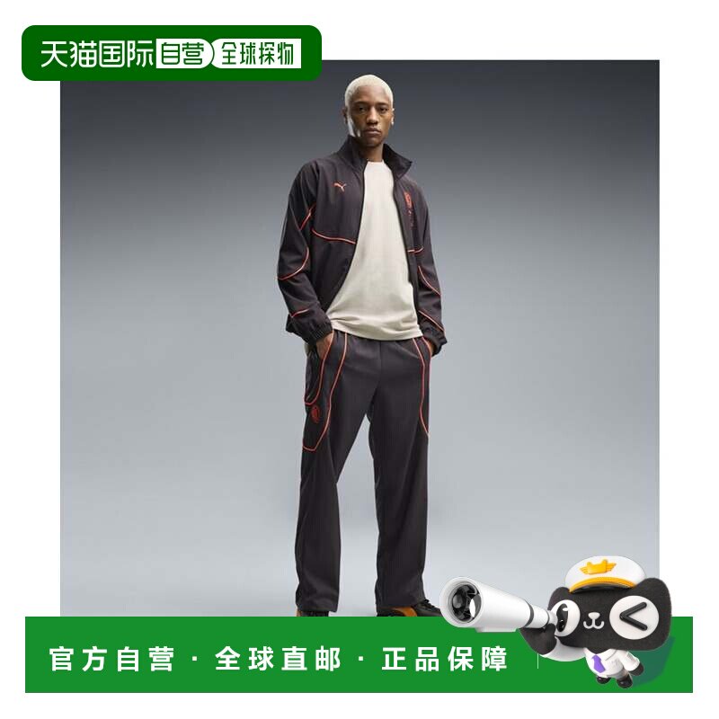 日本直邮男士 AC米兰 Puma Tech-X 梭织运动长裤 ACM PUMATECH-X