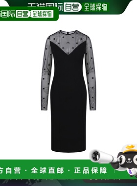 香港直邮GIVENCHY 女士半身裙 BW21LD30XQ001 黑色 DRESS WITH 4G