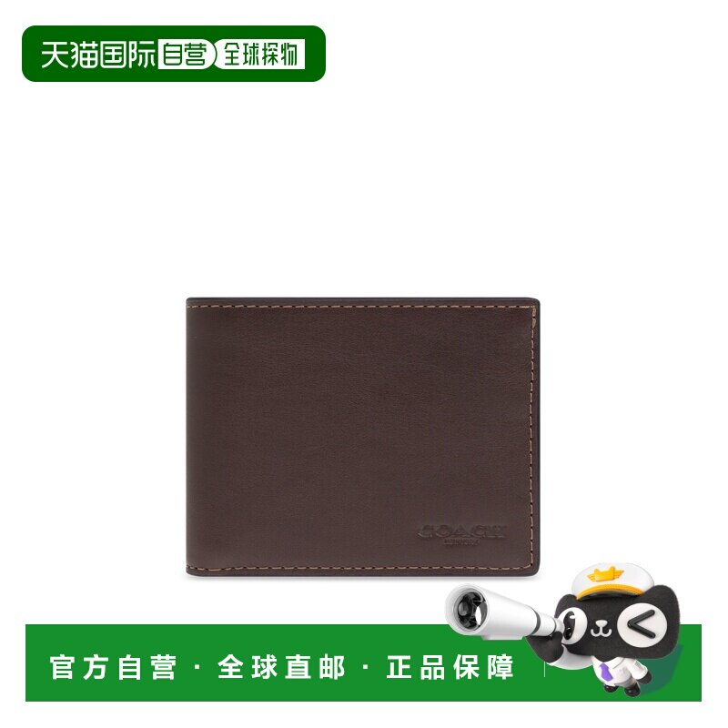 1h可退 香港直邮COACH 男士钱包 CZ2610MPL CO 棕色 Leather wall