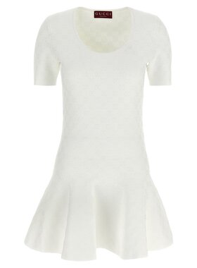 GUCCI 女士连衣裙 828746XKEVN9000 AW2025 白色 GG dress