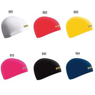 SWANS 男女圆顶硅胶帽泳帽
