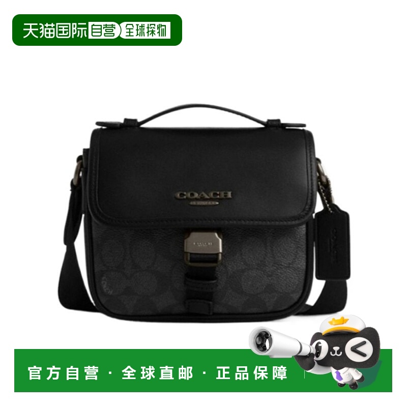 香港直邮COACH 男士斜挎包 CBG13QBMI5 AW2025 黑色 顶部提手单肩