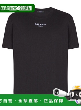 香港直邮BALMAIN 男士T恤 FH0EG000BD18EAB AW2025 黑色