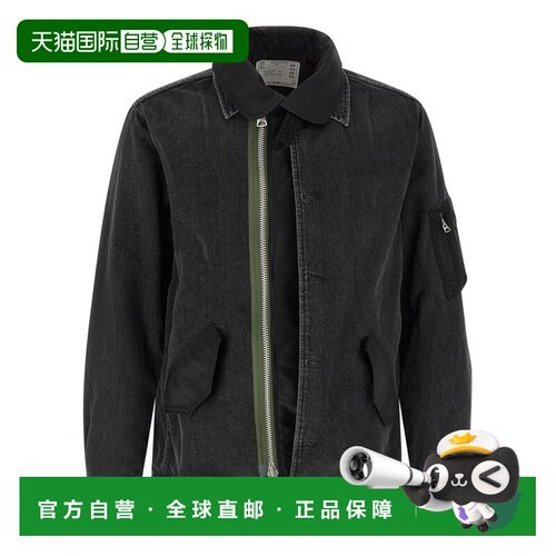 1h可退 香港直邮SACAI 男士夹克 2603928M001 SS2026 黑色 Nylon