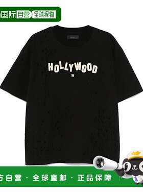 1h可退 香港直邮AMIRI 男士 HOLLYWOOD SHOTGUN T恤 AMJYTE1092