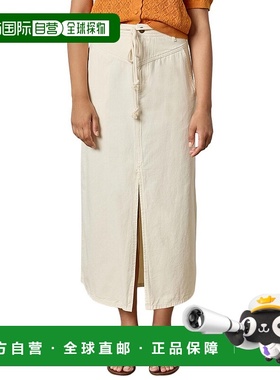 自营 Lilla P Yoke腰长裙-灰色 美国奥莱直发半身裙包臀裙a字裙