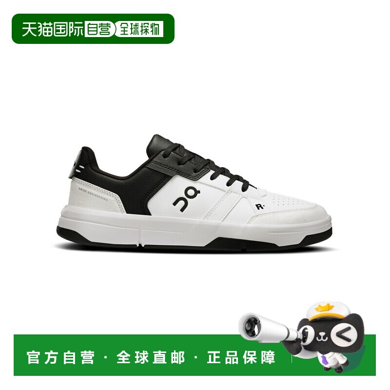 欧洲直邮自营ON昂跑 THE ROGER系列女士白色/黑色聚酯纤维网球运