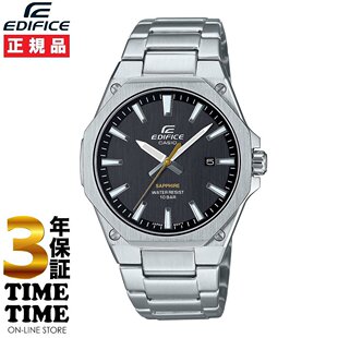 日本直邮 CASIO卡西欧 EDIFICE 3针模拟八角黑银 EFR-S108DJ-1AJF