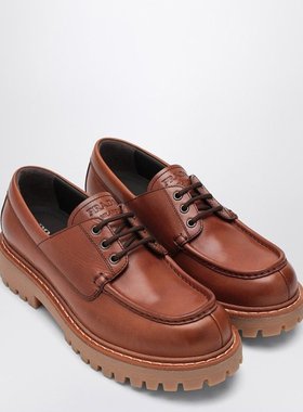 PRADA 男士商务正装鞋 2EE416G000070F0046 SS2025 深棕色