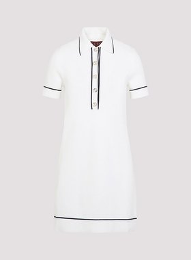 GUCCI 女士连衣裙 813816XKEHH9034 SS2025 白色 短袖Polo裙