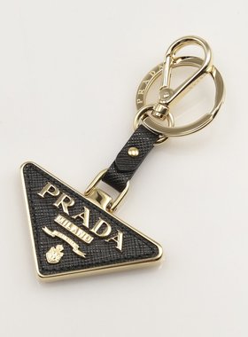 日本直邮PRADA 钥匙圈 SAF.TRIANGOLO 钥匙圈/NERO 1PP128-053
