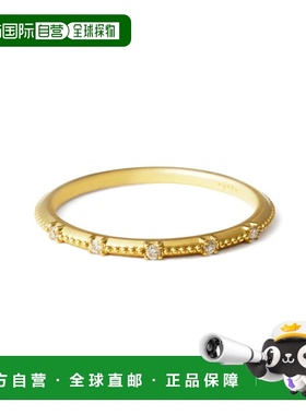 1h可退 日本直邮agete 阿卡朵 agete 女士K18钻石小指戒指 简约设