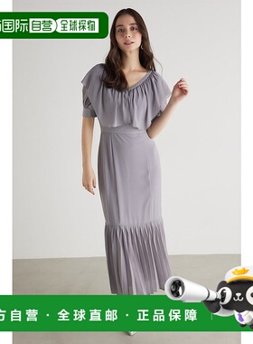 日本直邮Rienda 大彩色美人鱼连衣裙 [RI3465EW24729] 灰色