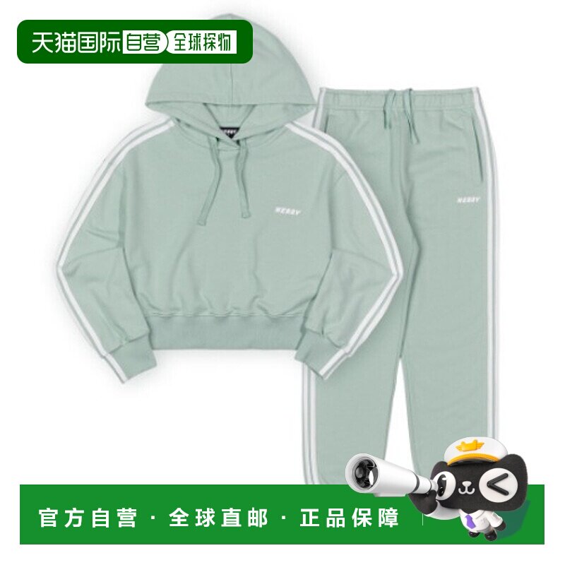 自营 nerdy运动服套装女士连帽宽松舒适简约潮流时尚百搭休闲