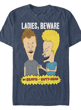 Fifth Sun|男士 Beavis and Butthead 女士 Beware 短袖 T 恤