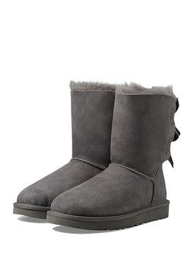 潮奢 Ugg 女士 Bailey II 蝴蝶结靴子 grey灰色 舒适时尚