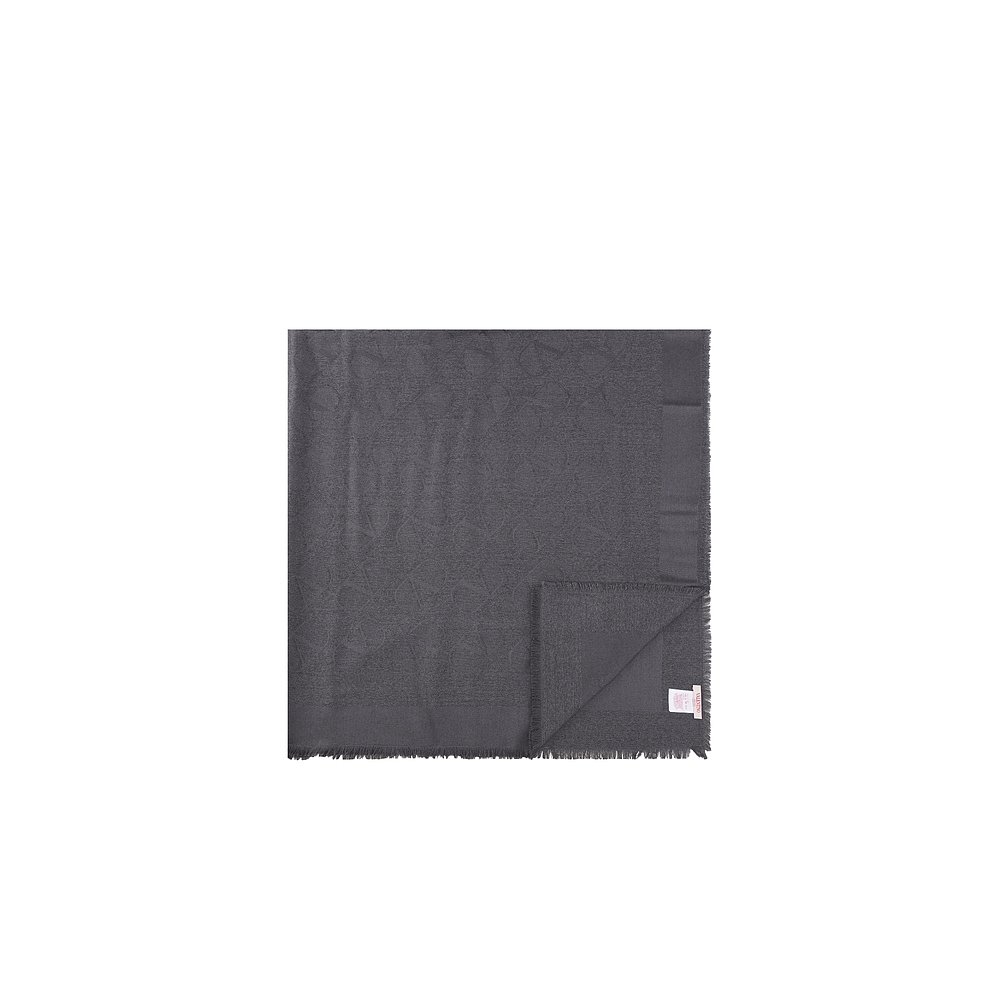 VALENTINO 女士围巾 WEB104PHXKUF AW2024 黑色 流苏丝巾