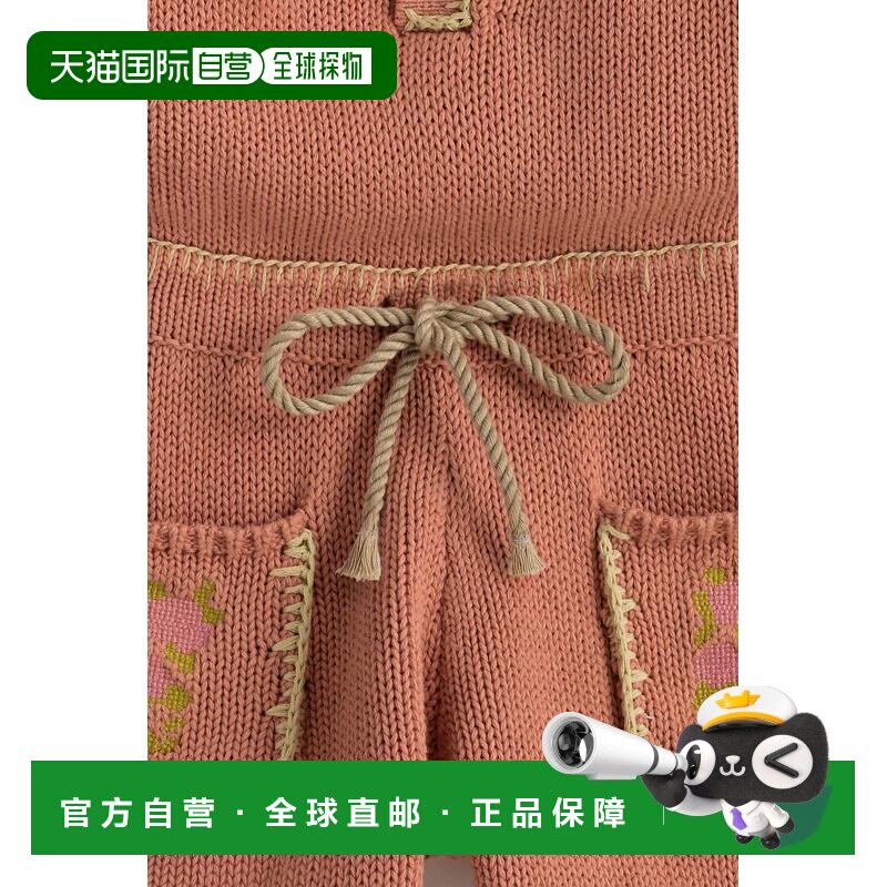日本直邮Zara十字针法花卉刺绣针织连身套装 LIMITED EDITION短袖