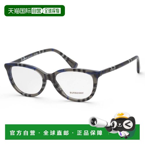 自营Burberry Women's 52 mm Black Opticals - checker lichen