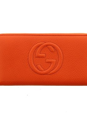 GUCCI 女士橙色长款钱包 308004-A7M0G-7527