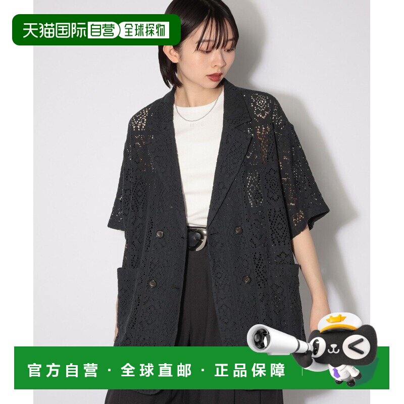 日本直邮PAGEBOY 女装 镂空蕾丝修身西装外套 666【付后1h可退】