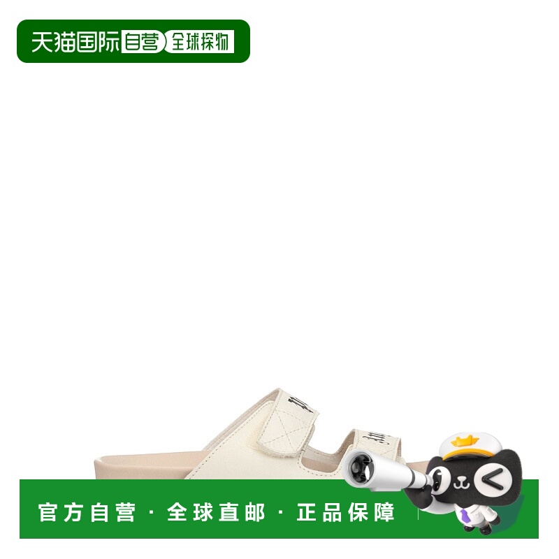 自营 Palm Angels Leather Women's Sandal - beige 美国奥莱直发