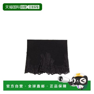 黑色 香港直邮VALENTINO AW2025 WHI01MGTD0NO 羊绒蕾 女士半身裙