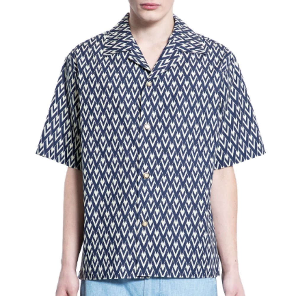 VALENTINO 男士衬衫 6V3AA111AS0QTD SS2025 花色