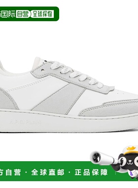 香港直邮潮奢 A.P.C. 女士 白色 & 灰色 Plain 运动鞋 PUABHM5611