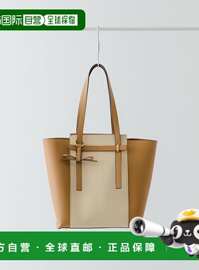 1h可退 日本直邮RODE SKO 女士 仿皮简约帆布风A4托特包 可拆卸蝴