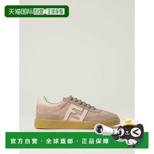 驼色 香港直邮FENDI AW2025 JMR524AUEGF1T0E 系带运 男童运动鞋