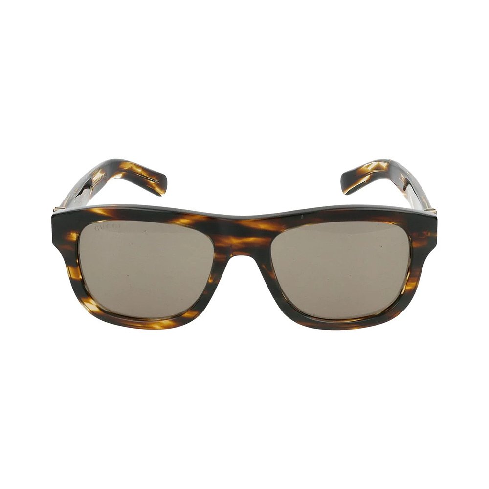 GUCCI 男士太阳镜 GG1509S002 AW2024 绿色 几何框太阳镜