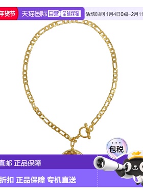 自营 adornia14k 镀金珍珠母贝圆盘栓锁项链 - 白色 美国奥莱直发