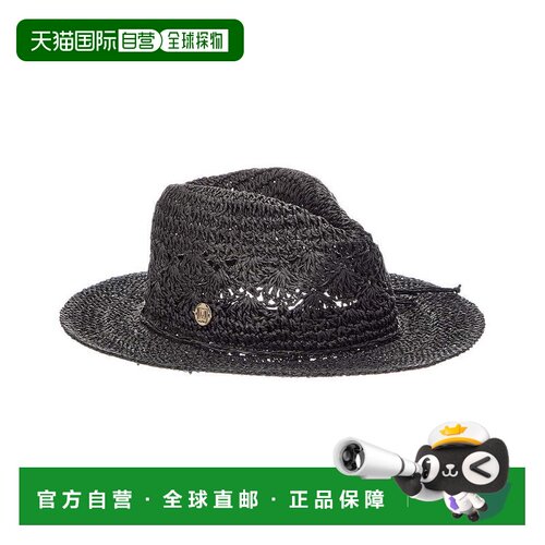 美国直邮自营Bruno Magli钩针Raffia Rancher帽子-黑色 美国奥莱