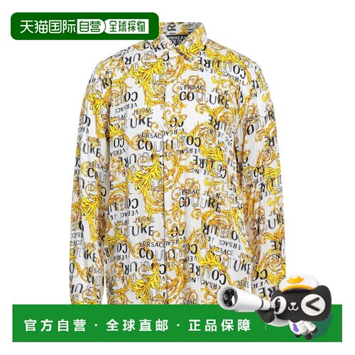 香港直邮versace 范思哲 男士 标准剪裁衬衫 white白色 舒适时尚