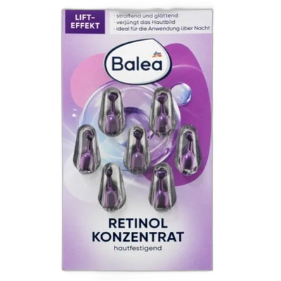 欧洲直邮Balea芭乐雅视黄淳夜间修护紧致抗衰老精华胶囊7粒正品