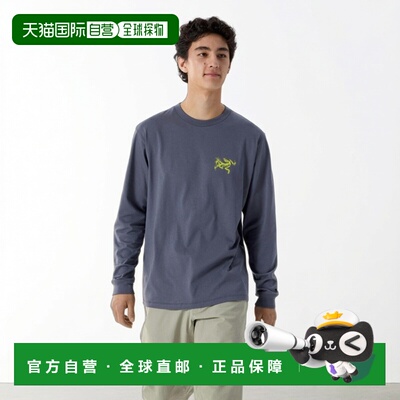 自营1h可退 欧洲直邮Arcteryx始祖鸟 Kragg男士深灰蓝色棉质印花T