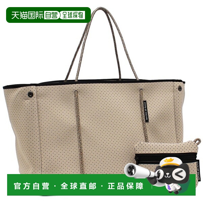日本直邮State of Escape 手提包 带 Escape 钥匙挂钩和小袋 米色